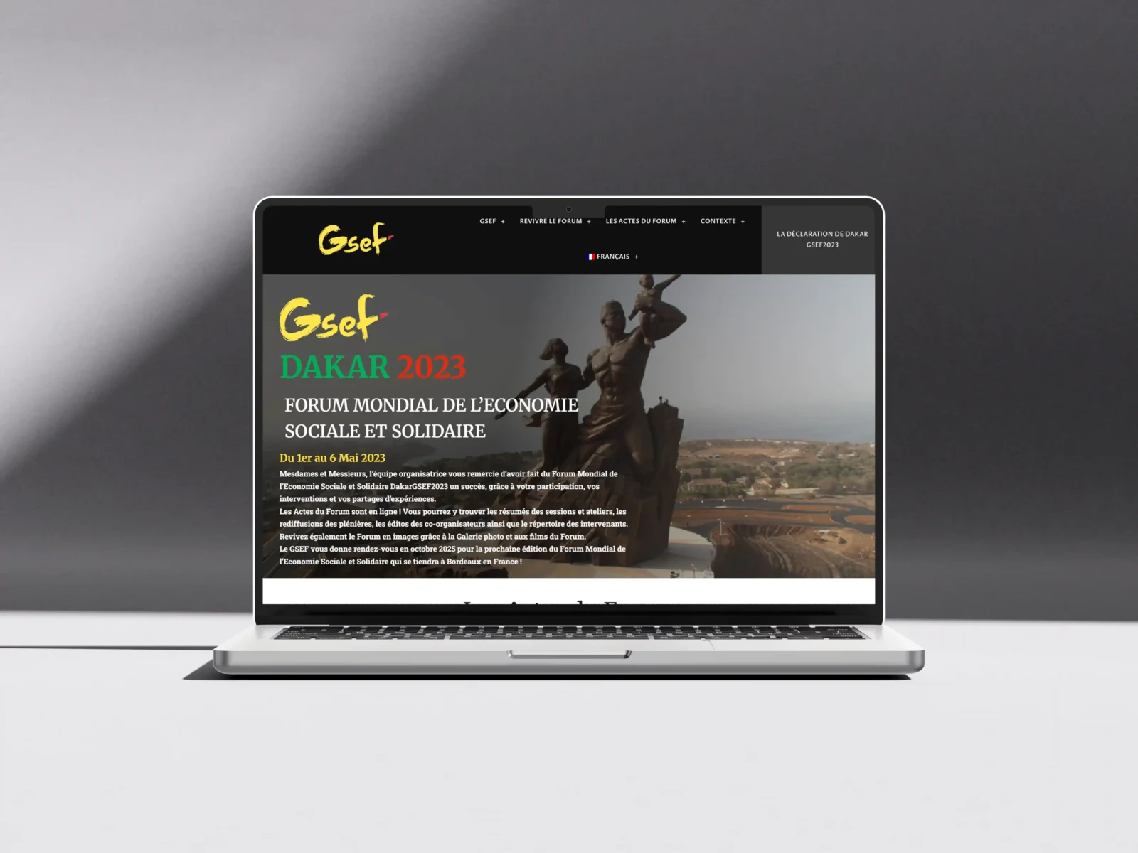 Projet GSEF Dakar 2023 — image web 1
